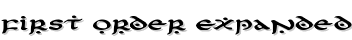 First Order Expanded font